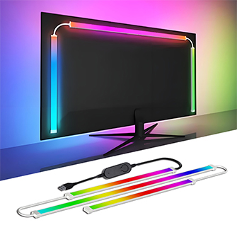 Ambient Gaming Lights Strip RGB Monitor Light PC USB 5V Smart Game Room Atmosphere Decor Screen Sync 